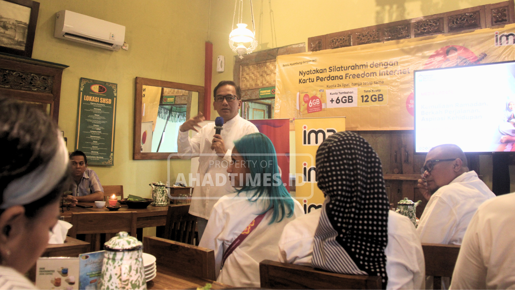 Eric Danari, SVP Head Of Region Jabotabek di Indosat Ooredoo Hutchison, kampanyekan program special Indosat untuk menyambut bulan Ramadan dengan tajuk “Indosat Berkah Ramadan 2024”.