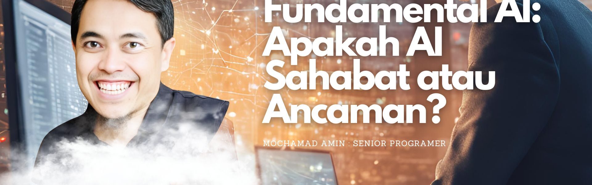 Ilustrasi webinar data science yang di bawakan oleh Mochamad Amin