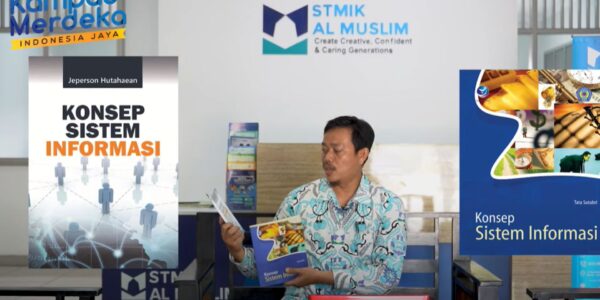 Amat Damuri, M.Kom, dosen STMIK Al Muslim, menjelaskan metode pengajaran Sistem Informasi dalam Program D3 Manajemen Informatika, meliputi pembelajaran daring dan luring, serta pendekatan interaktif untuk mendukung pemahaman mahasiswa.