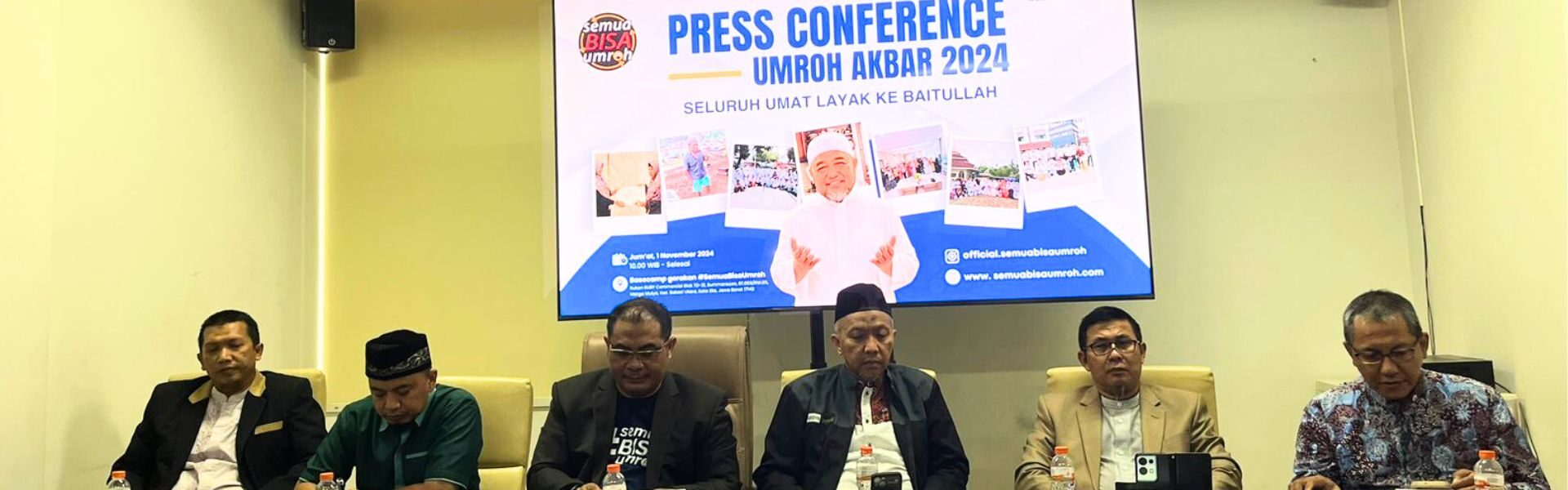 Press Conference, Gerakan Umroh Akbar 2024, Semua Bisa Umroh, Naffar Tour, keberangkatan jamaah umroh, sedekah umroh