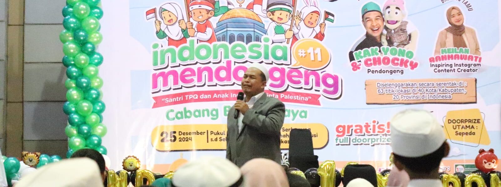 Rumah Zakat Bekasi bersama LKG TPQ Solo Raya kembali menyelenggarakan agenda tahunan Silaturahmi Santri TPQ se-Nusantara bertajuk Indonesia Mendongeng #11