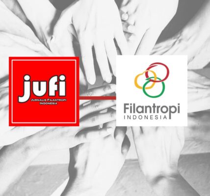 Jurnalis Filantropi Indonesia (Jufi) dan Perhimpunan Filantropi Indonesia menjajaki kerja sama untuk memperkuat ekosistem filantropi di Indonesia. Logo JuFI - Logo Perhimpunan Filantropi Indonesia