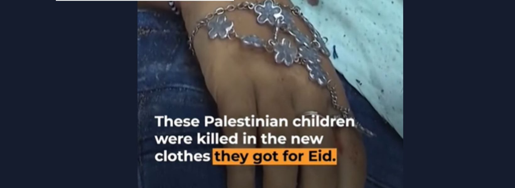 salah satu Korban Genosida yang di lalukan oleh Israel saat idul fitri di Gaza