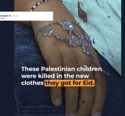 salah satu Korban Genosida yang di lalukan oleh Israel saat idul fitri di Gaza