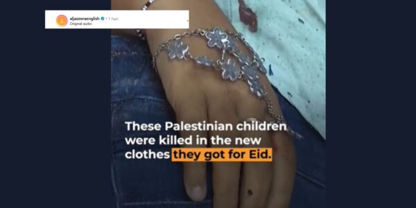 salah satu Korban Genosida yang di lalukan oleh Israel saat idul fitri di Gaza