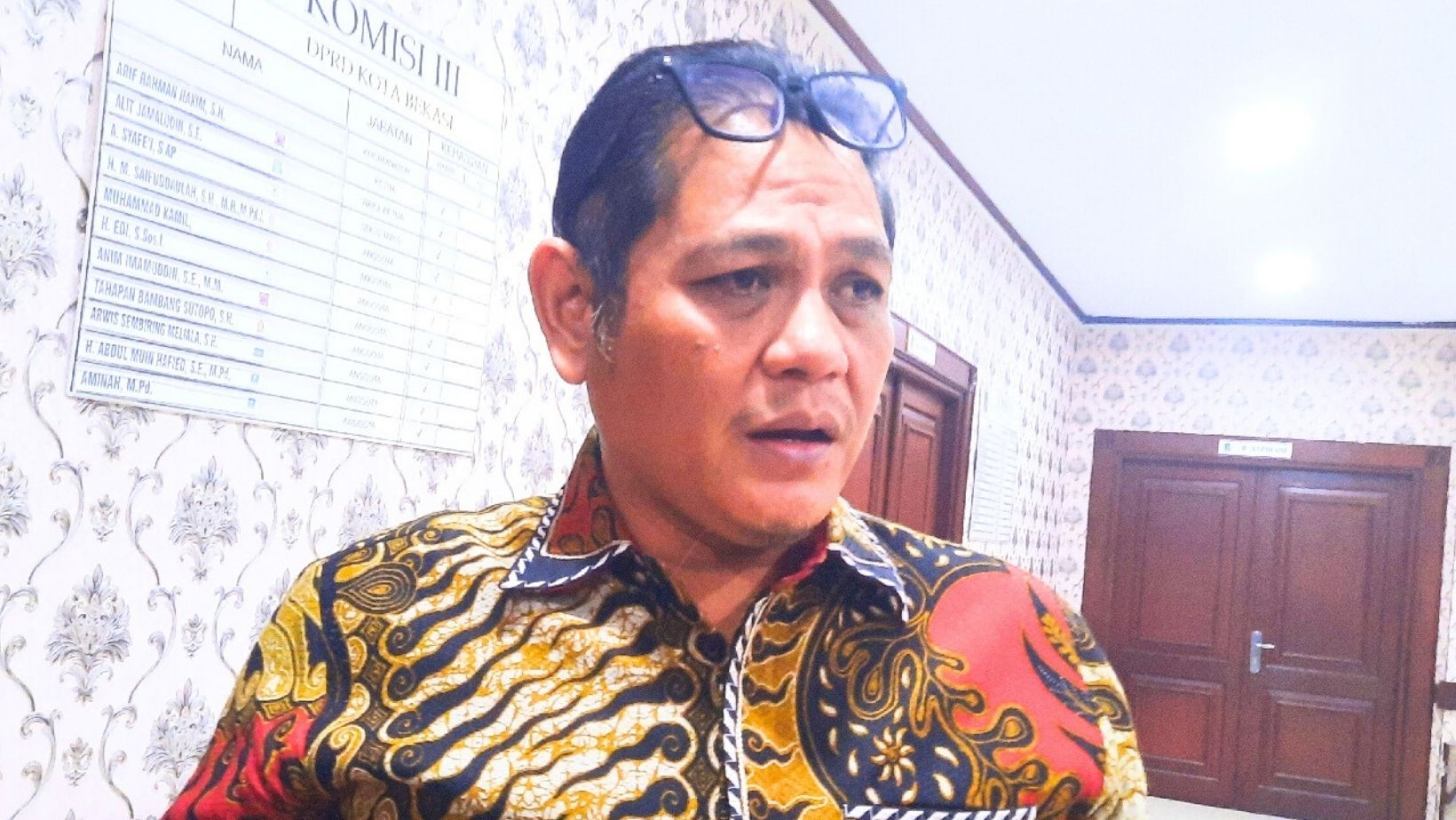 Ketua Komisi III DPRD Kota Bekasi Arif Rahman Hakim