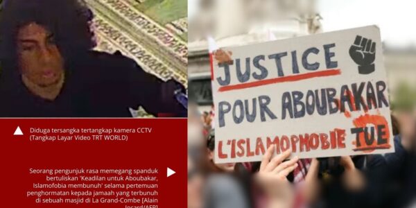 Pelaku penikaman Abu Bakar_Protes Islamofobia