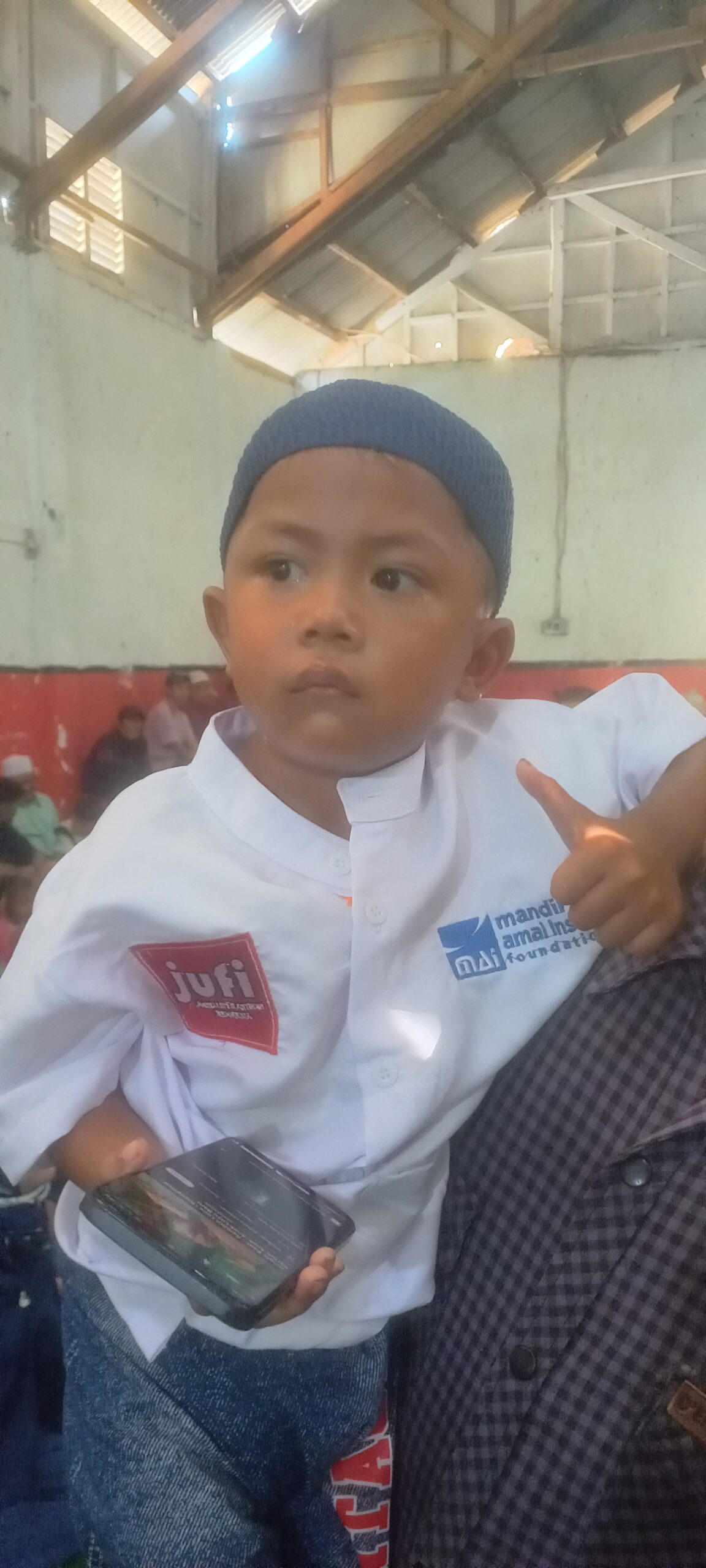 Ridwan Kamal (4). Salah satu peserta sunatan massal, Khitanan Holiday ke 4, oleh JuFi bersama mitra sponsornya